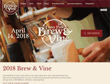 Tablet Screenshot of brewandvinefest.com